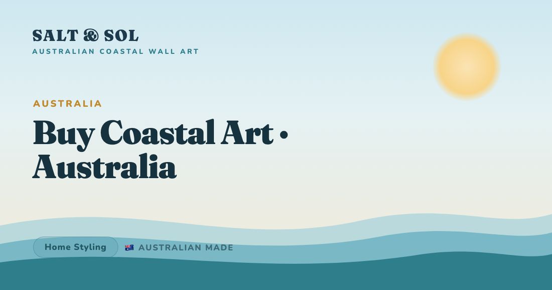 Australian-made coastal wall art printed to order in the Noosaville and Booragoon studios ready for delivery