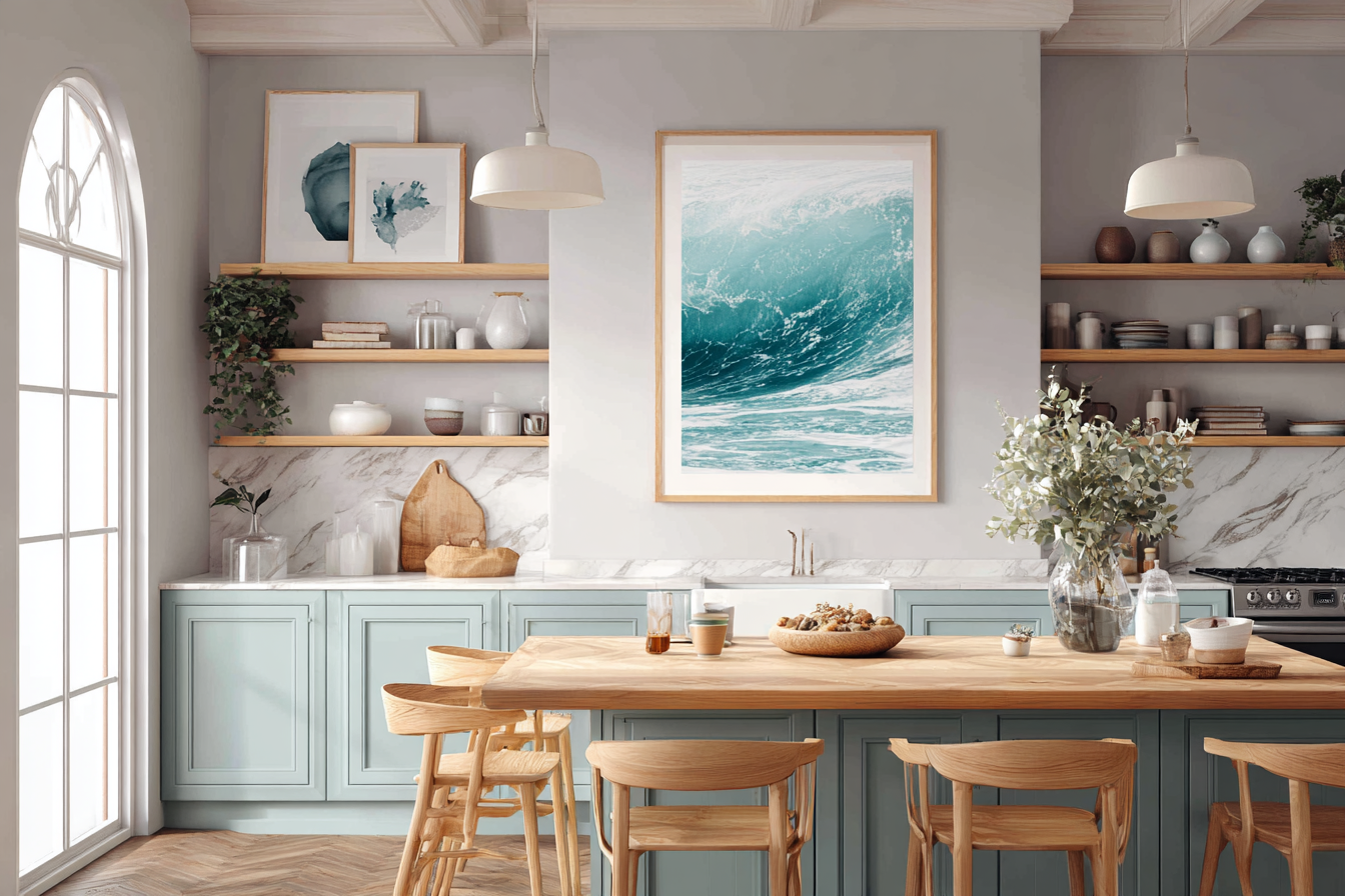 Creating Calm Hamptons Interiors with Ocean-Inspired Wall Art