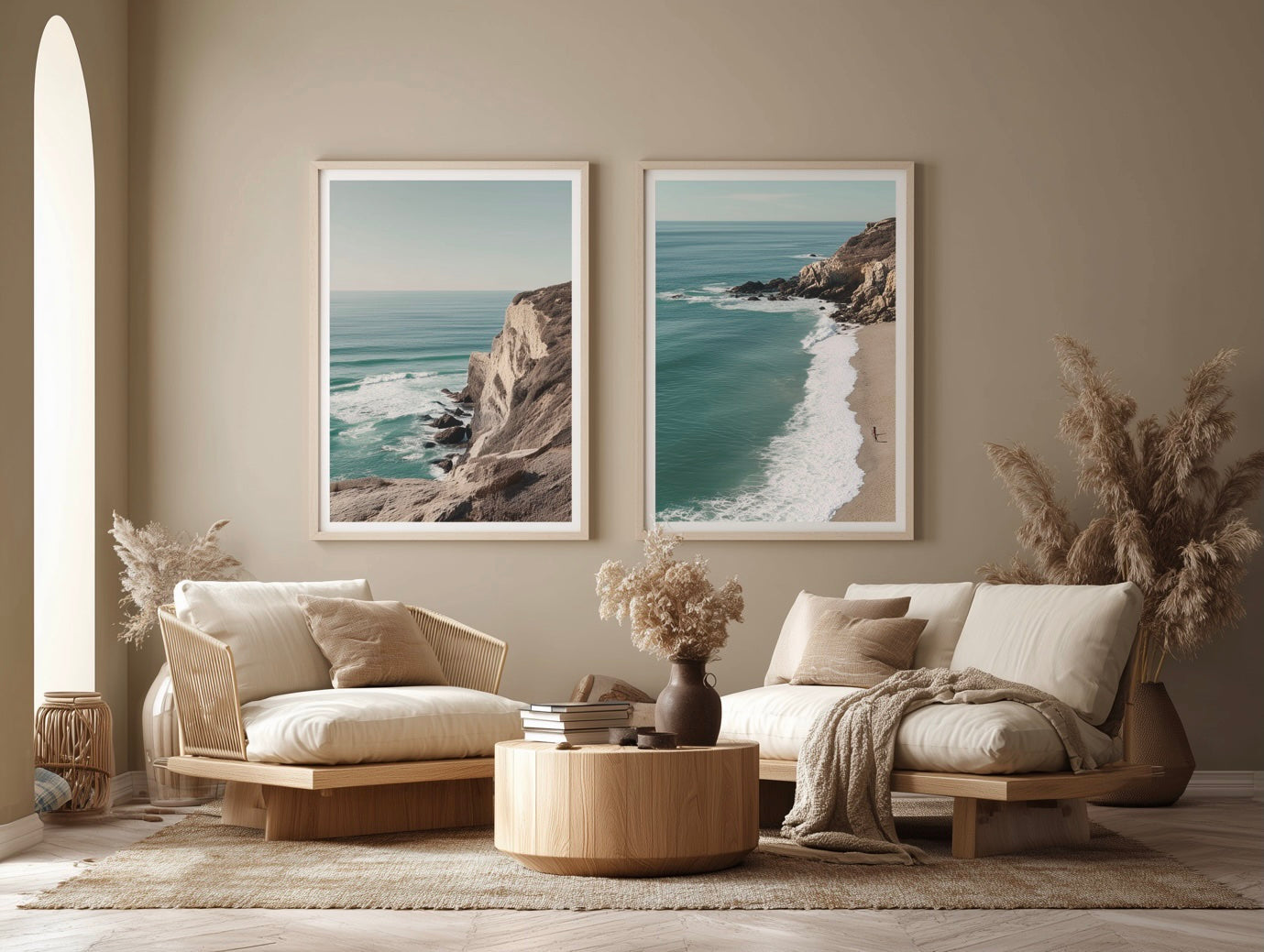 Rectangular Diptych Wall Art Pairs