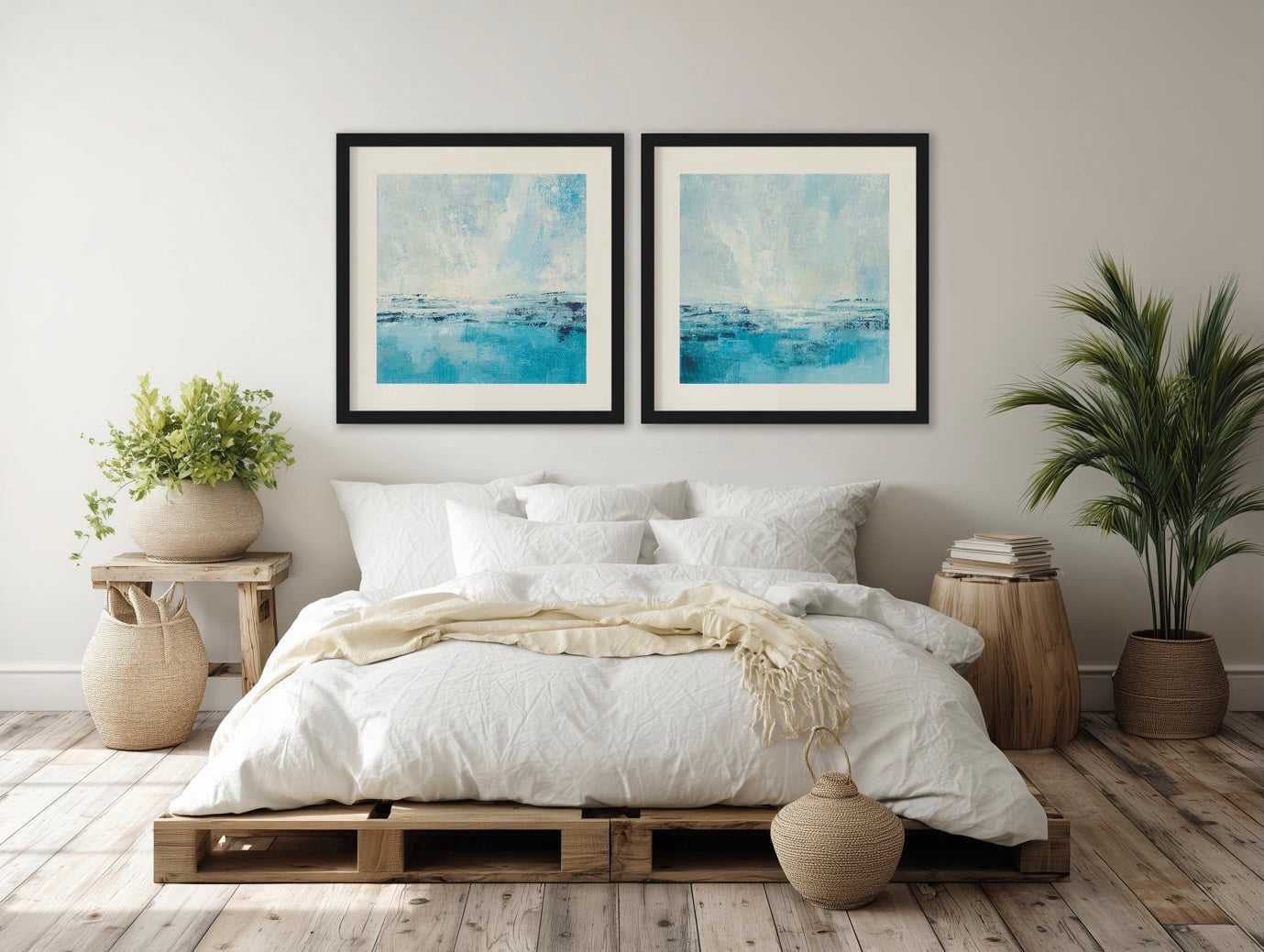Square Diptych Wall Art Pairs