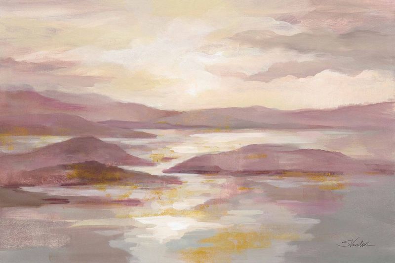 Pink and Gold Landscape