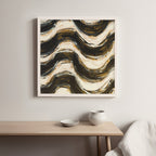 Black and Gold Geometric V Crop