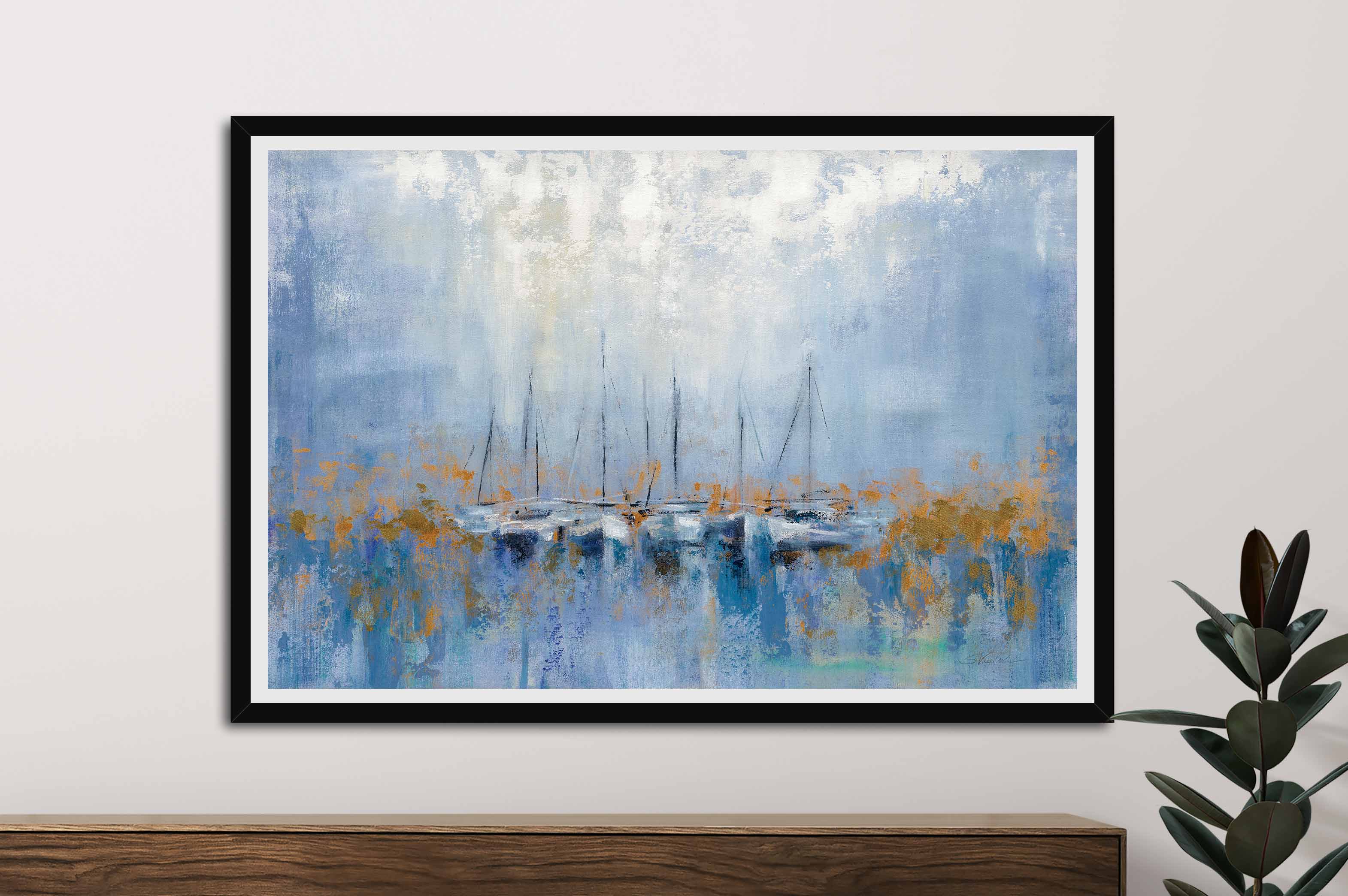 Boats in the Harbor I