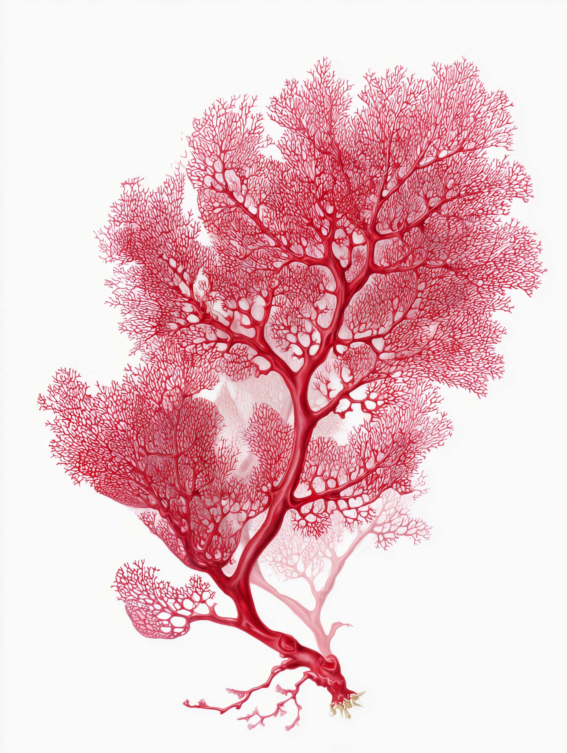 Botanical Red Coral III
