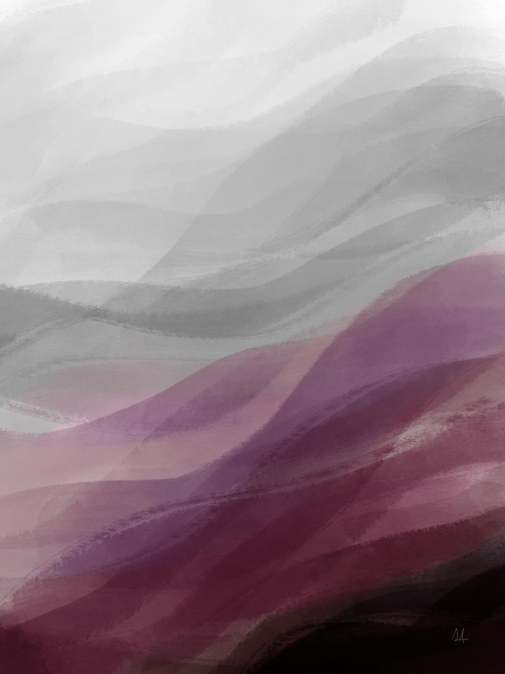 Calming Waves II Plum