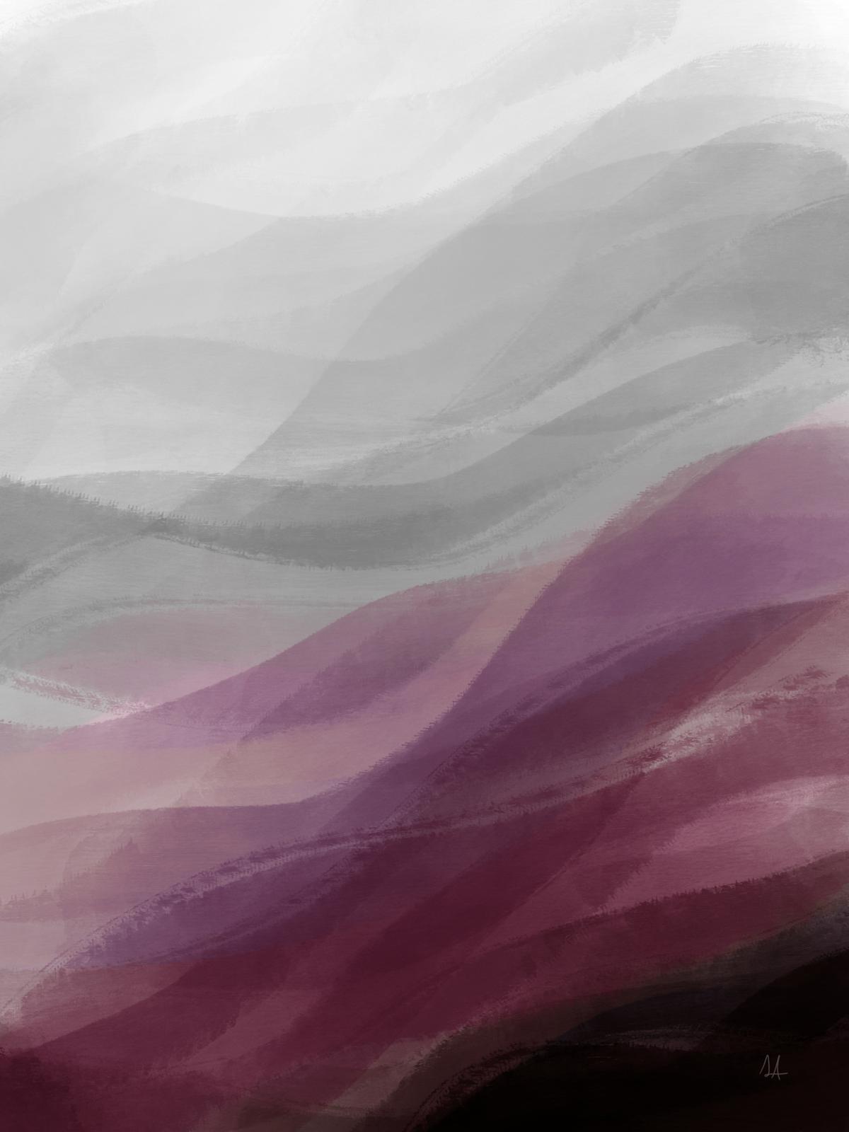 Calming Waves II Plum