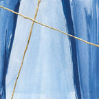 Blue Abstract Geometrics Pair