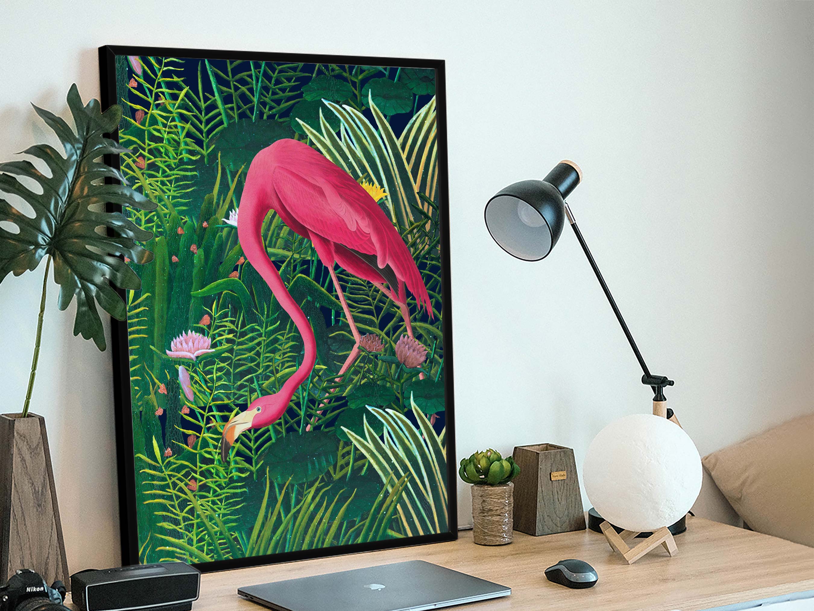 Henri Rousseau–Audubon Tropical Portrait Layout