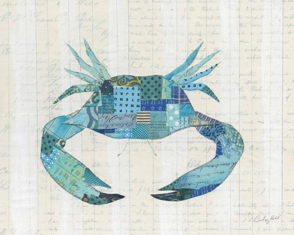 In the Ocean II coastal canvas print by Courtney Prahl
