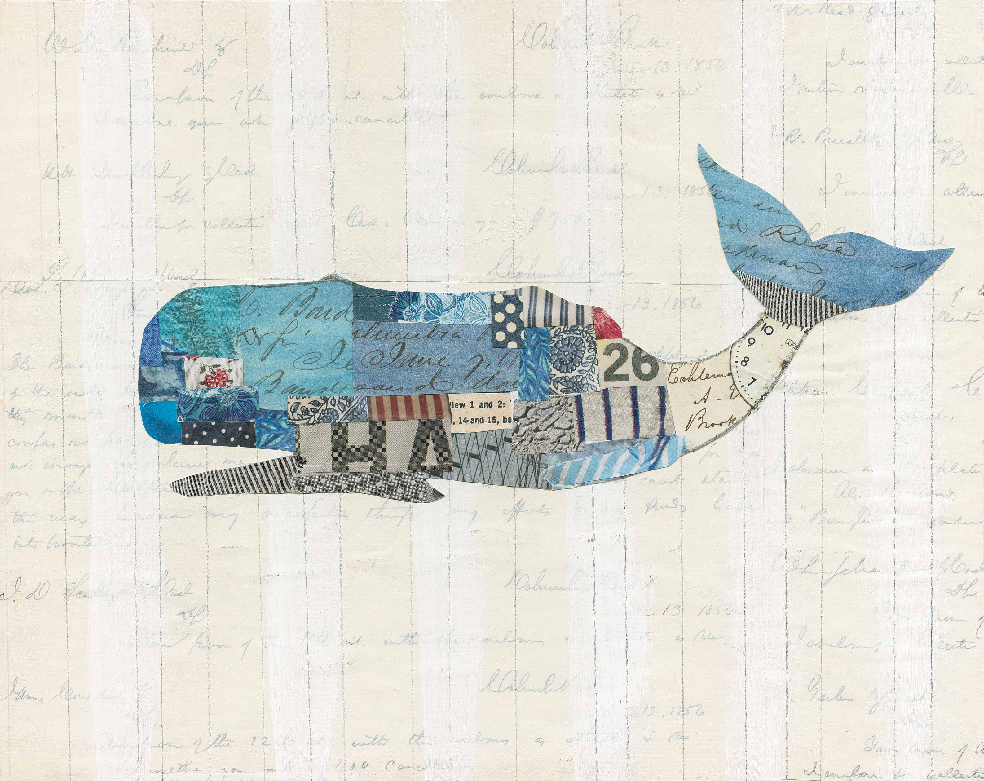In the Ocean IV coastal canvas print by Courtney Prahl