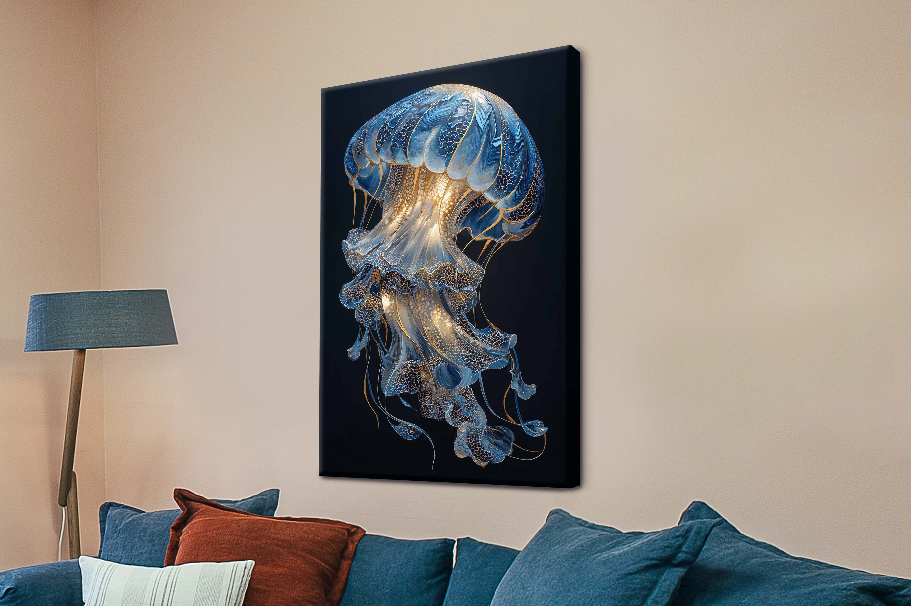 Midnight Jellyfish Triptych