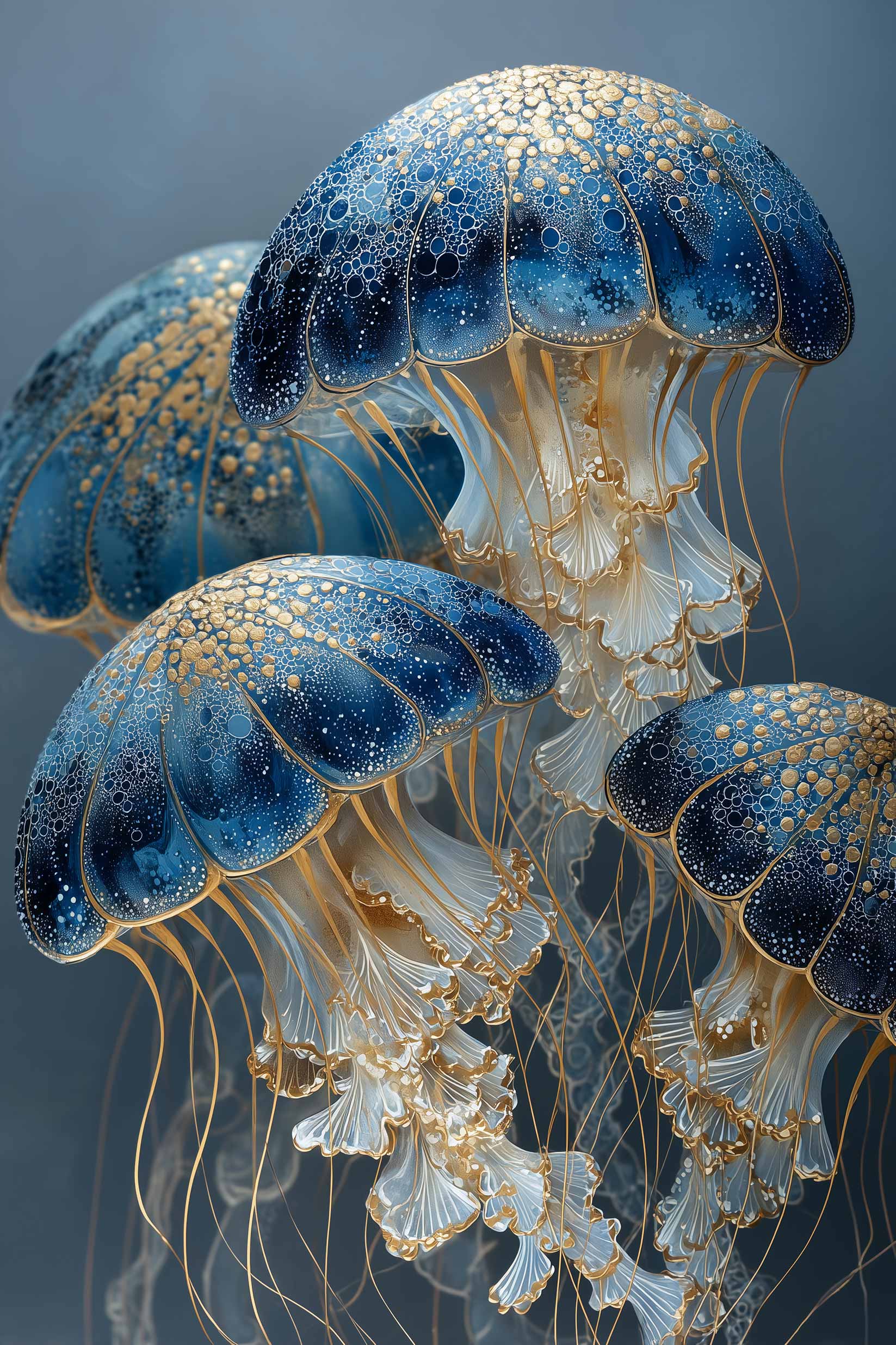 Moonlit Medusae I single panel close-up