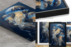 Moonlit Medusae II triptych archival paper print