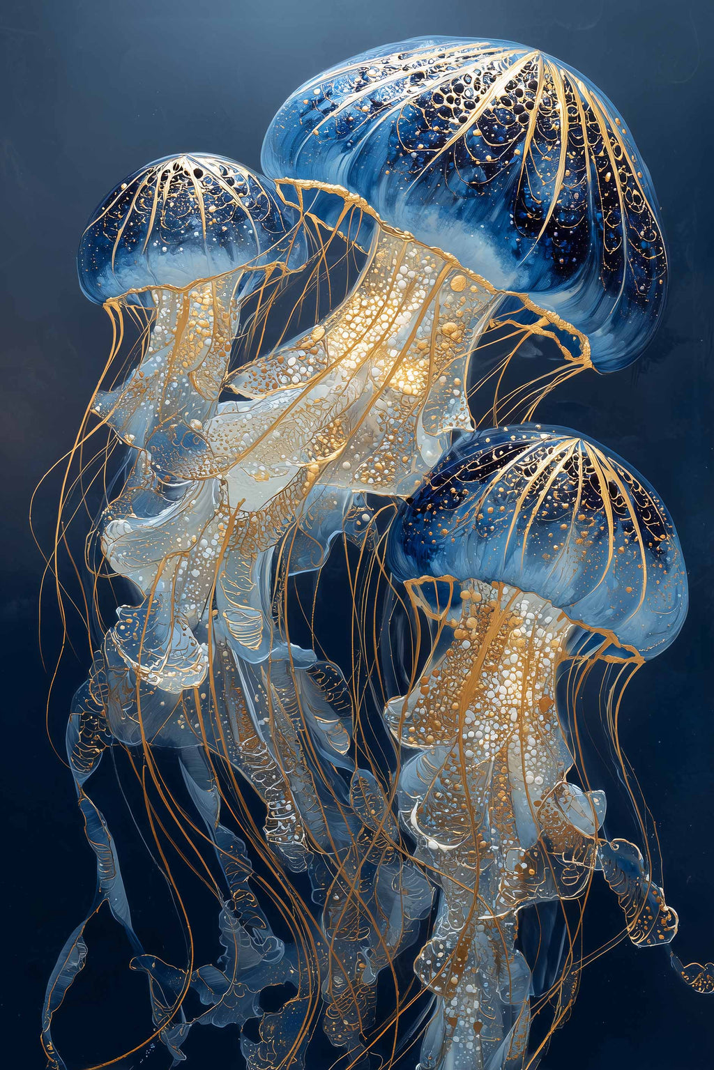 Moonlit Medusae II single panel close-up