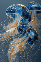 Moonlit Medusae III single panel close-up