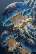 Moonlit Medusae IV single panel close-up