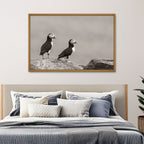 Atlantic Puffin Pair Sepia