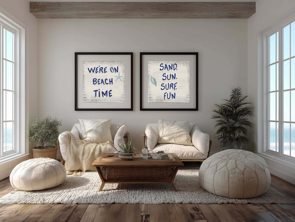 Beach Time  Diptych by James Wiens