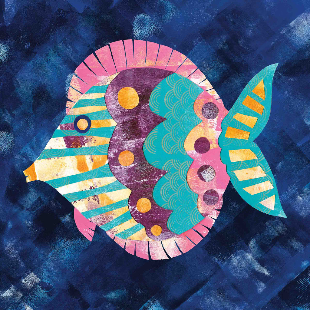 Boho Reef Fish Diptych II