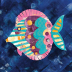 Boho Reef Fish Diptych II