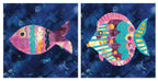 Boho Reef Fish Diptych II