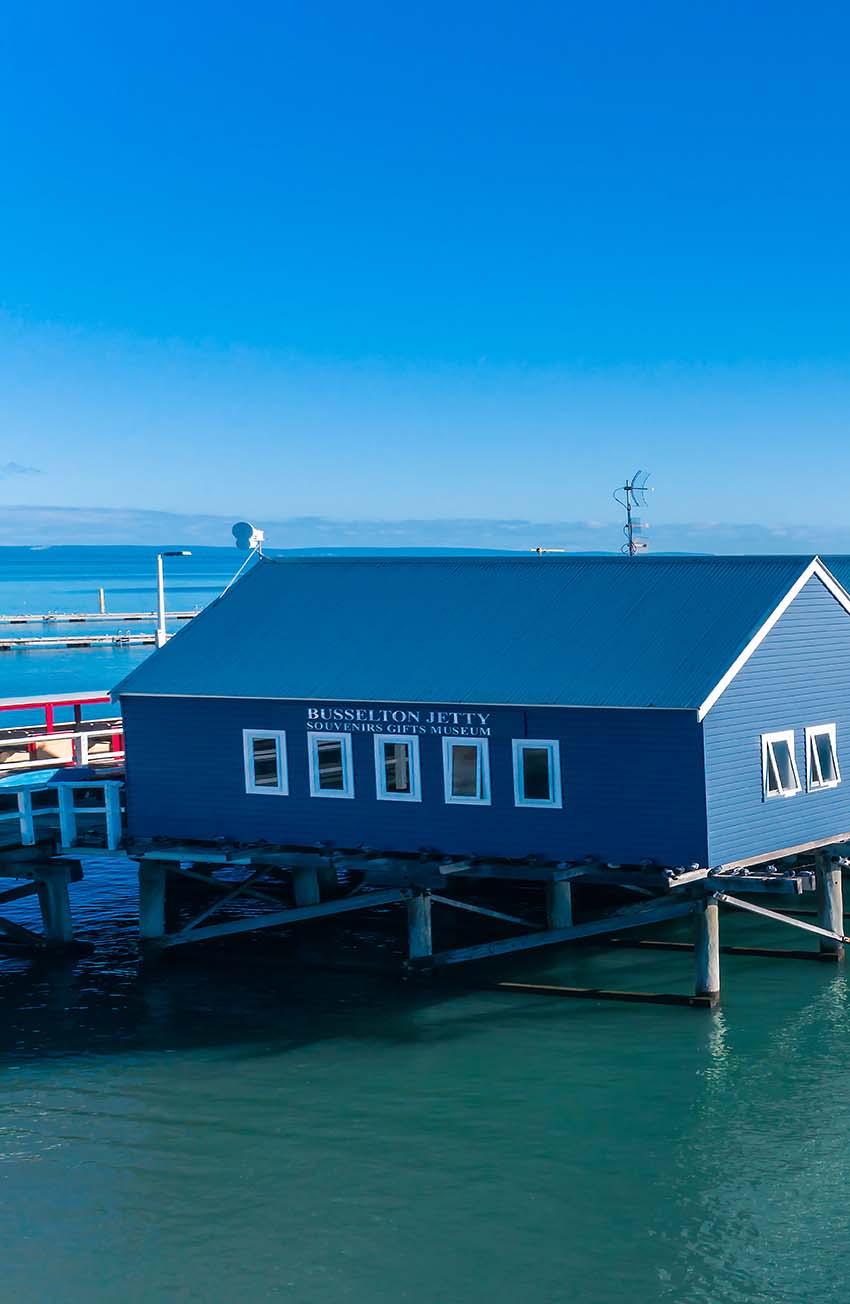 Busselton Jetty Huts Triptych