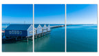 Busselton Jetty Huts Triptych