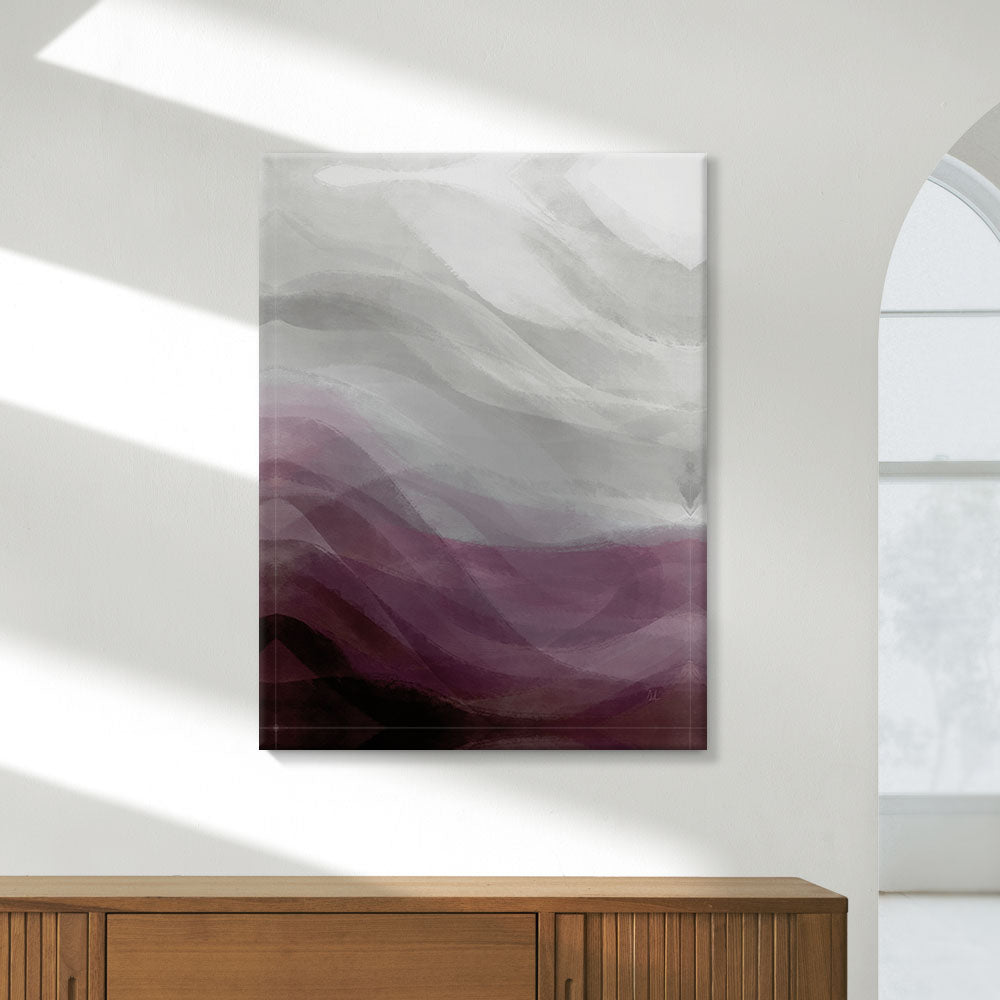 Calming Waves I Plum