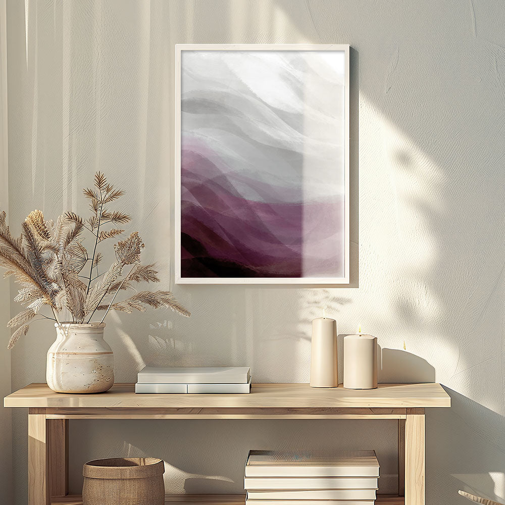 Calming Waves I Plum