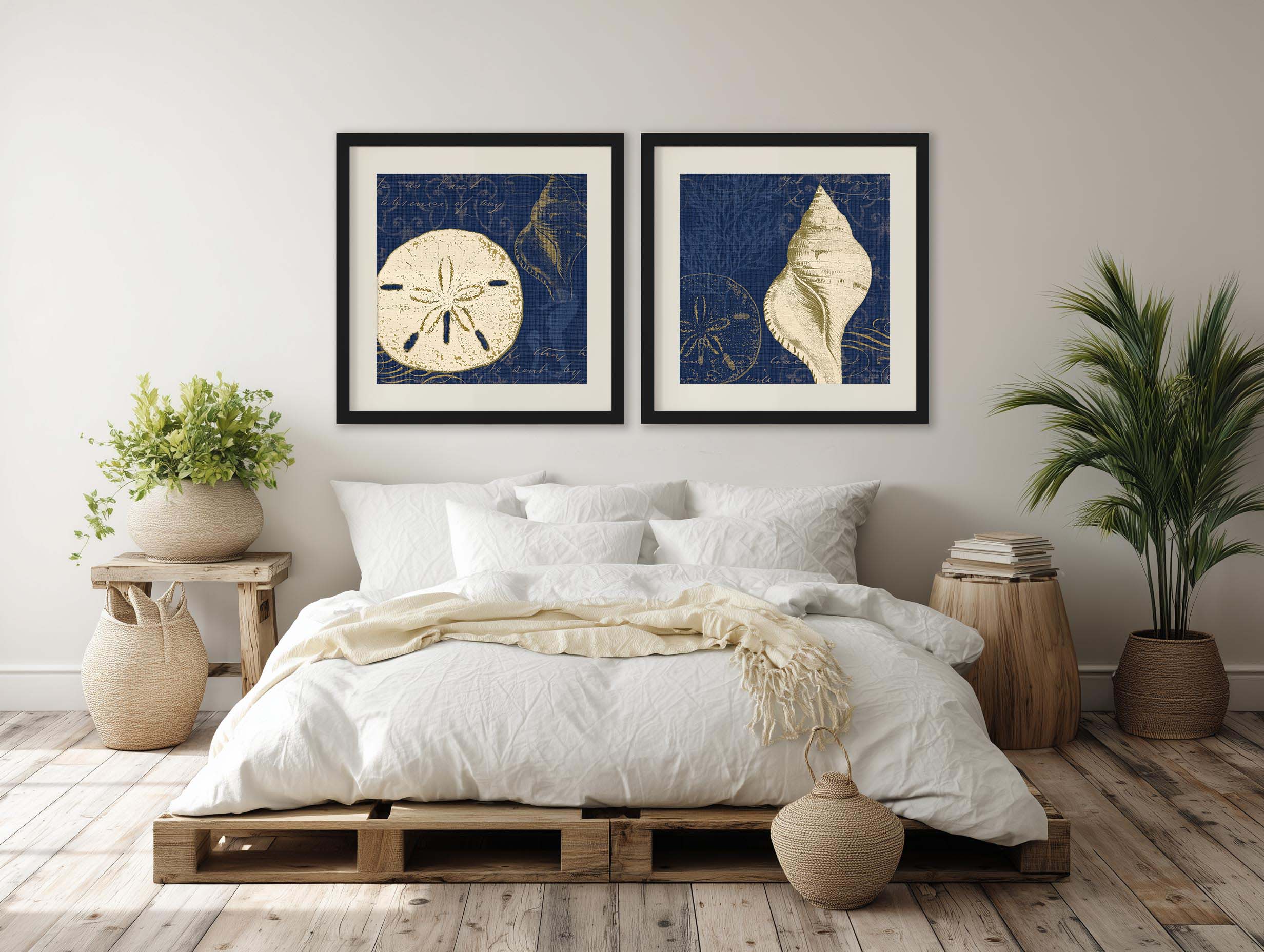 Coastal Moonlight Diptych