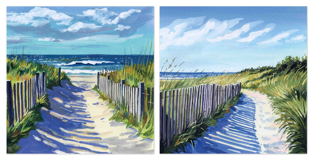 Grassy Path To The Beach Diptych