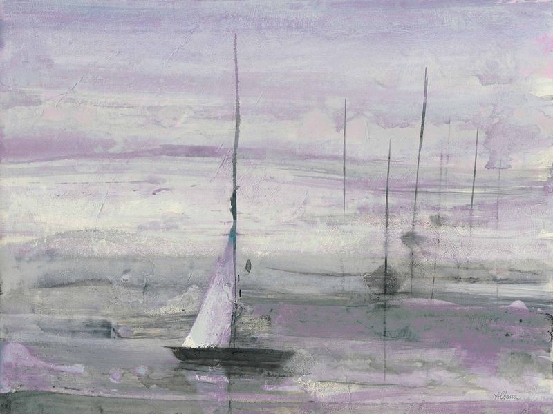 Ice Sailing Purple Crop — sailing scene art print at Salt and Sol Australia — printed in Australia