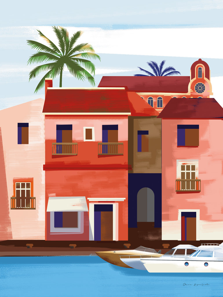 Las Palmas Triptych Art Set by Omar Escalante