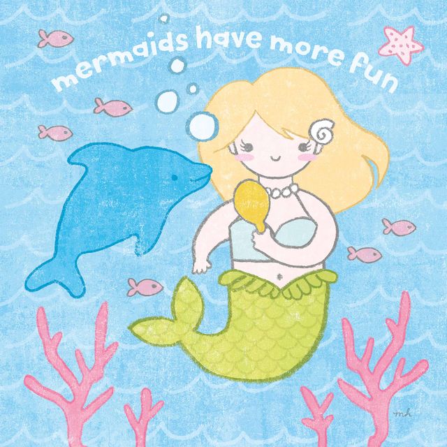 Magical Mermaid IV — coastal wall art print at Salt and Sol Australia — printed in Australia