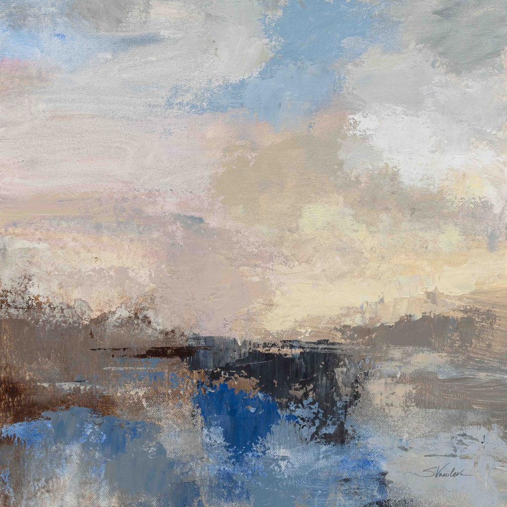 Morning Marine Layer I & II – Abstract Coastal Diptych