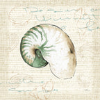 Ocean Prints I & II – Square Coastal Diptych