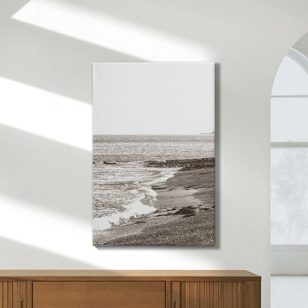 Rain on the Secret Beach Sepia