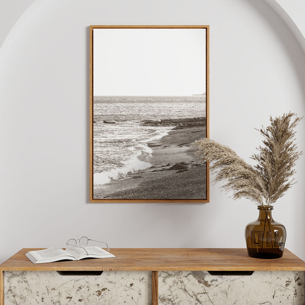 Rain on the Secret Beach Sepia