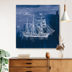 Sailing Ships III Indigo