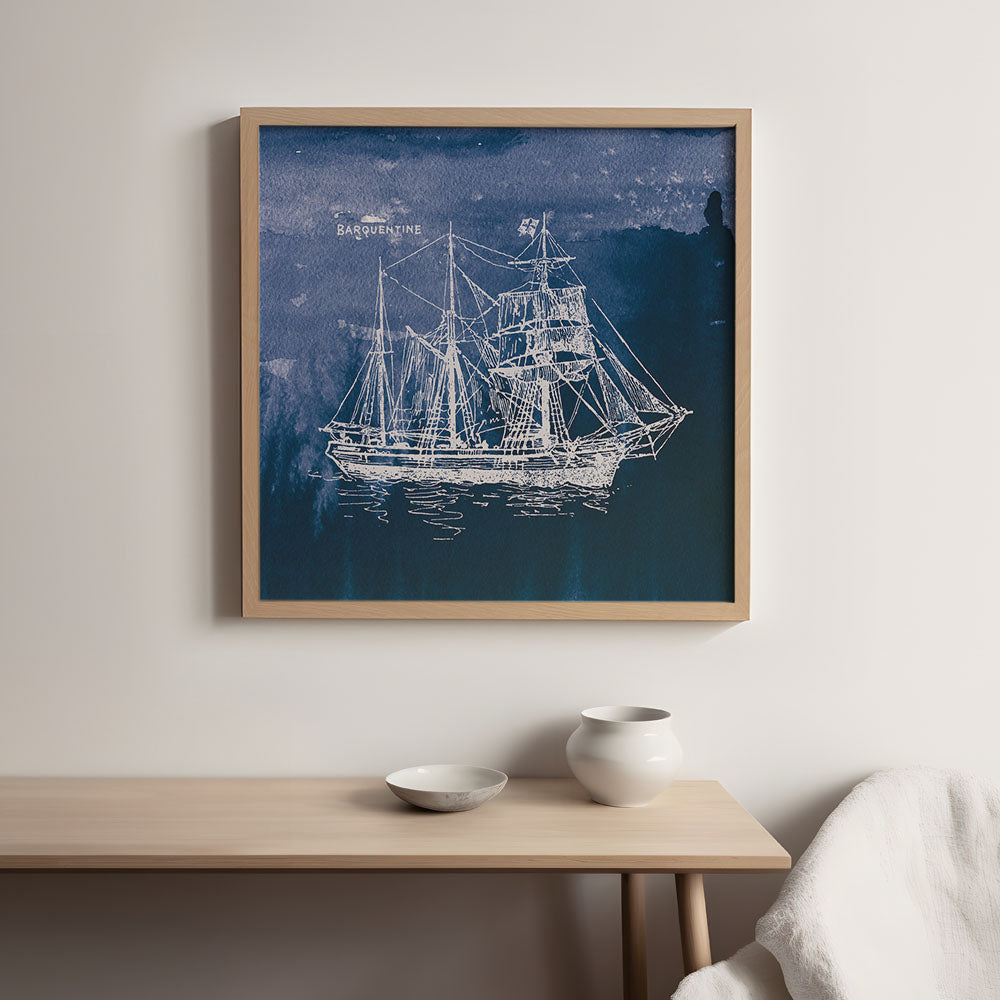 Sailing Ships III Indigo