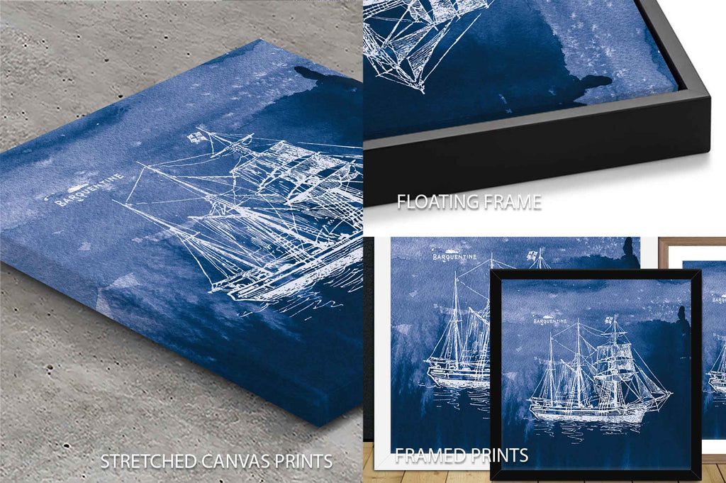 Sailing Ships III Indigo