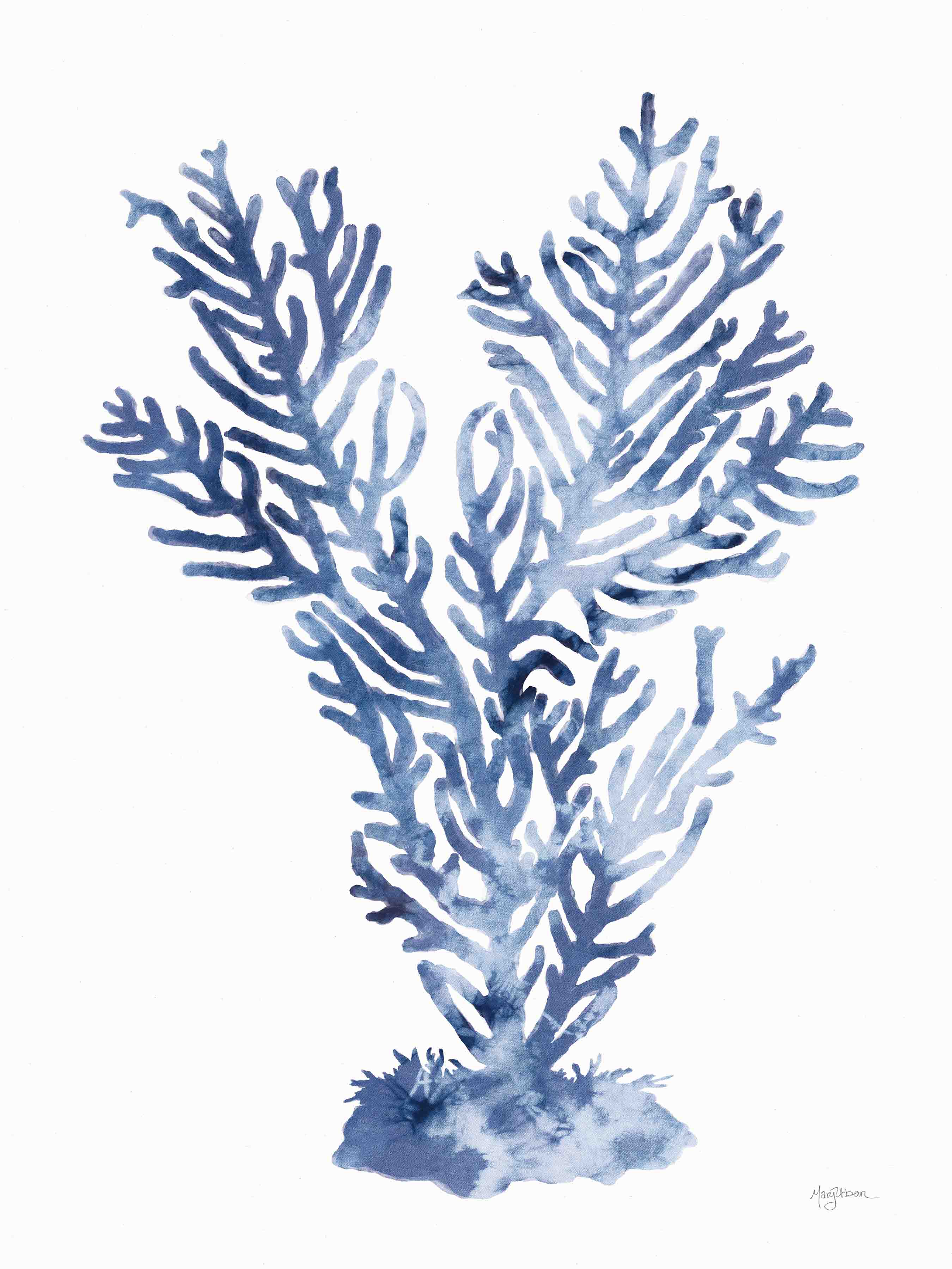 Shibori Coral Triptych Art Set by Mary Urban