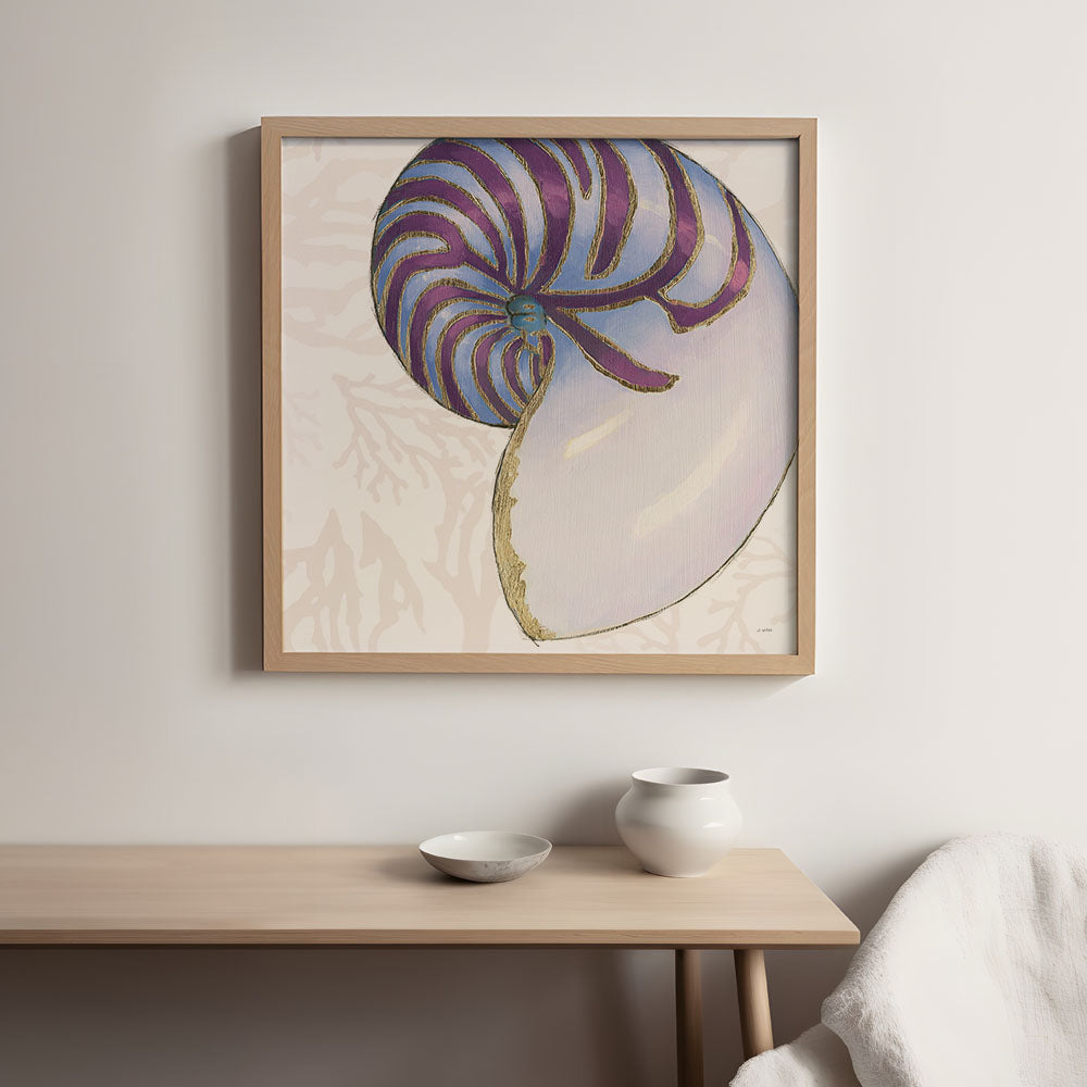 Sol Shell Shimmering Shells VI – Coastal Nautical Art | Salt & Sol – Salt and Sol