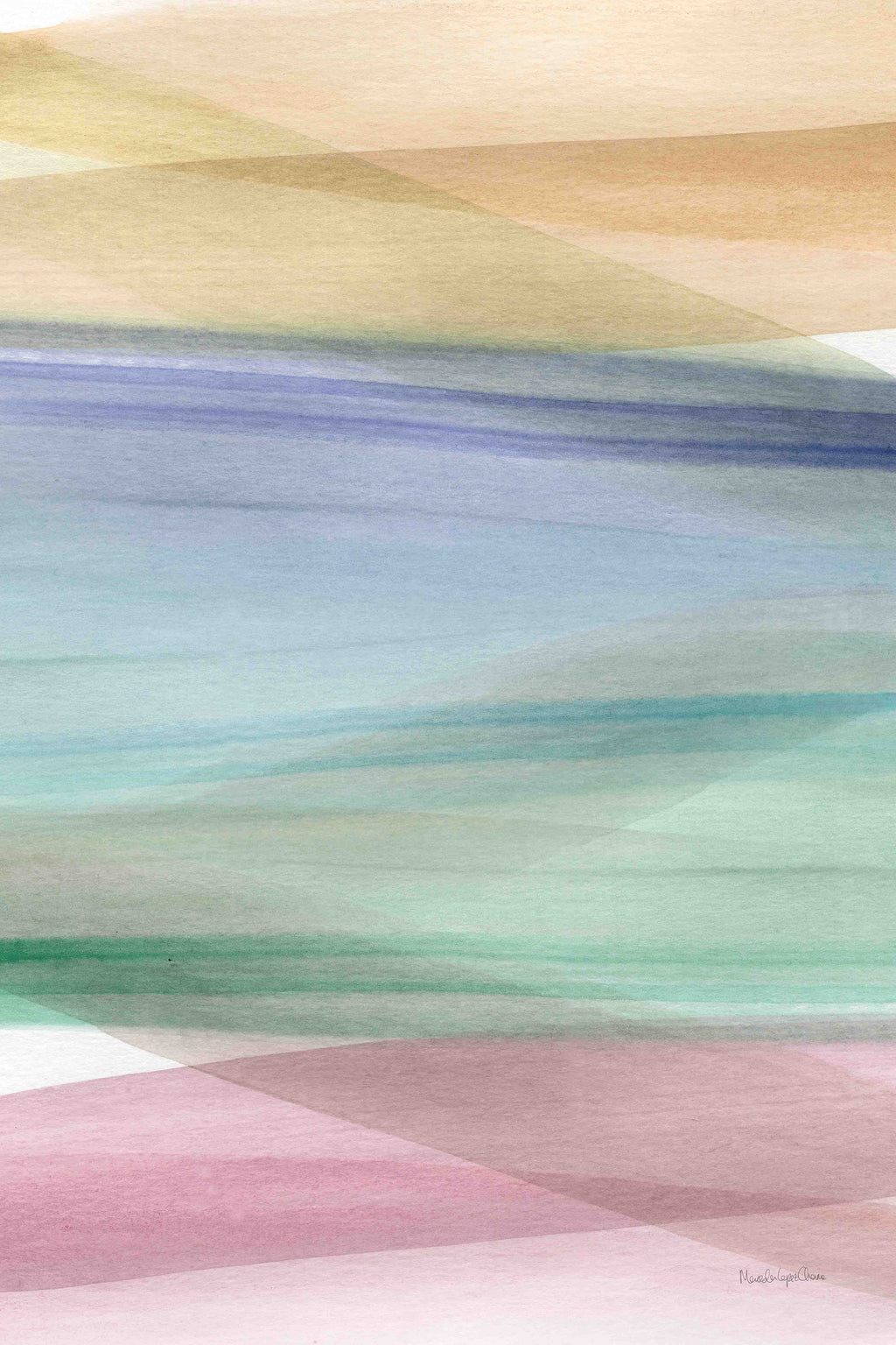 Soft Summer Triptych by Mercedes Lopez Charro