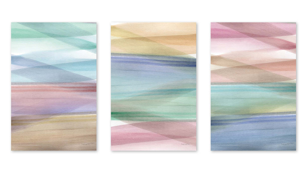 Soft Summer Triptych by Mercedes Lopez Charro