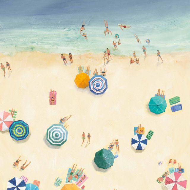 Summer Beach Fun II Bright Crop — sandy beach art print at Salt and Sol Australia