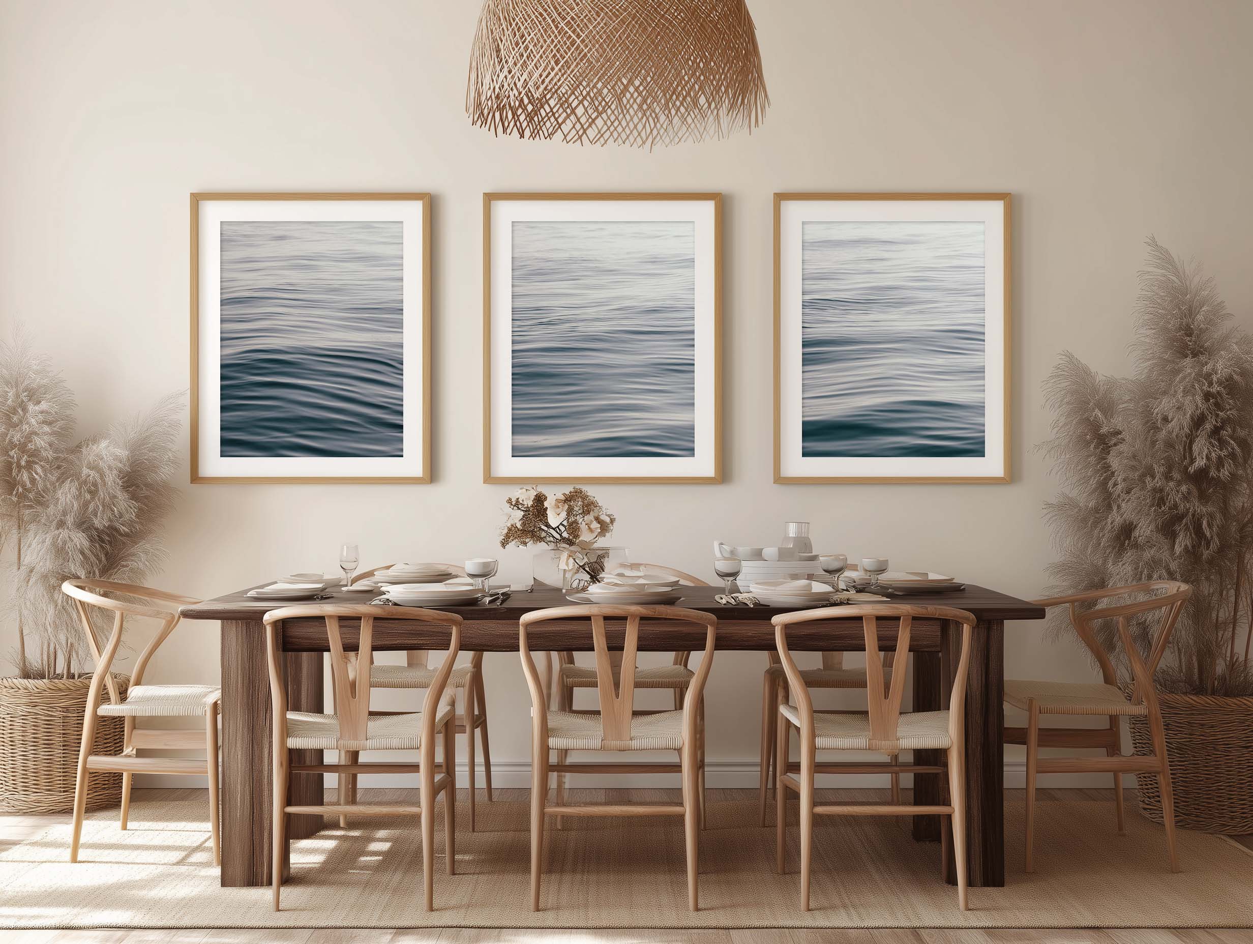 The Silent Sea Triptych by Deborah Revell