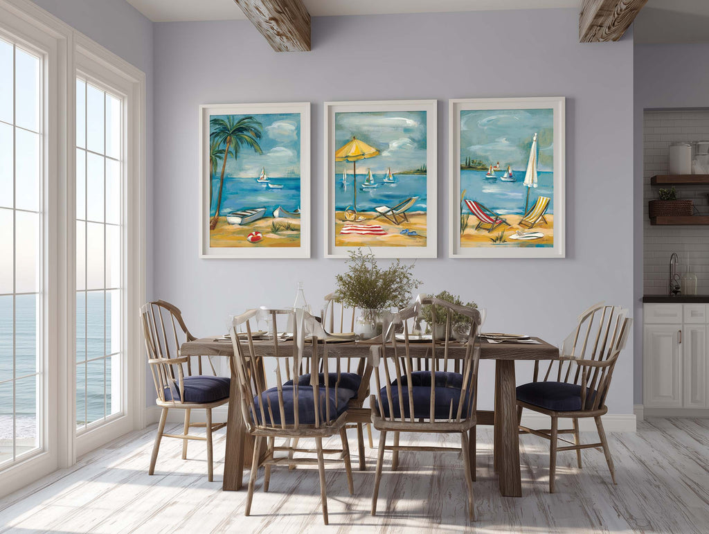 Turquoise Bay Triptych by Silvia Vassileva