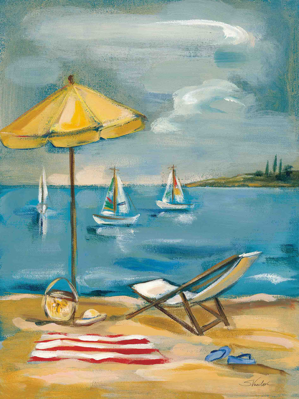 Turquoise Bay Triptych by Silvia Vassileva